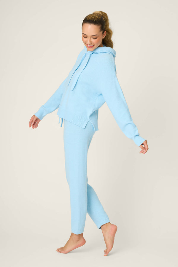 P.j. Salvage Sweater Weather Light Sky Pants Set