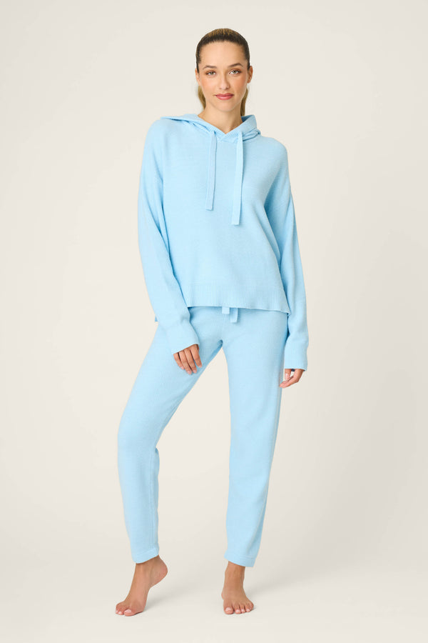 P.j. Salvage Sweater Weather Light Sky Pants Set