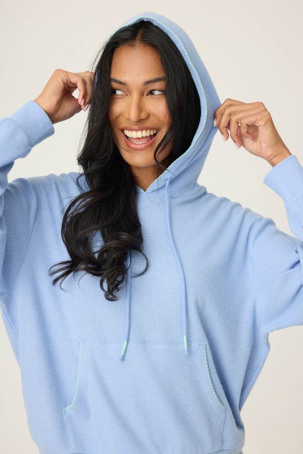 p.j. salvage Vacay Vibes Baby Peachy Waffle Hoodie