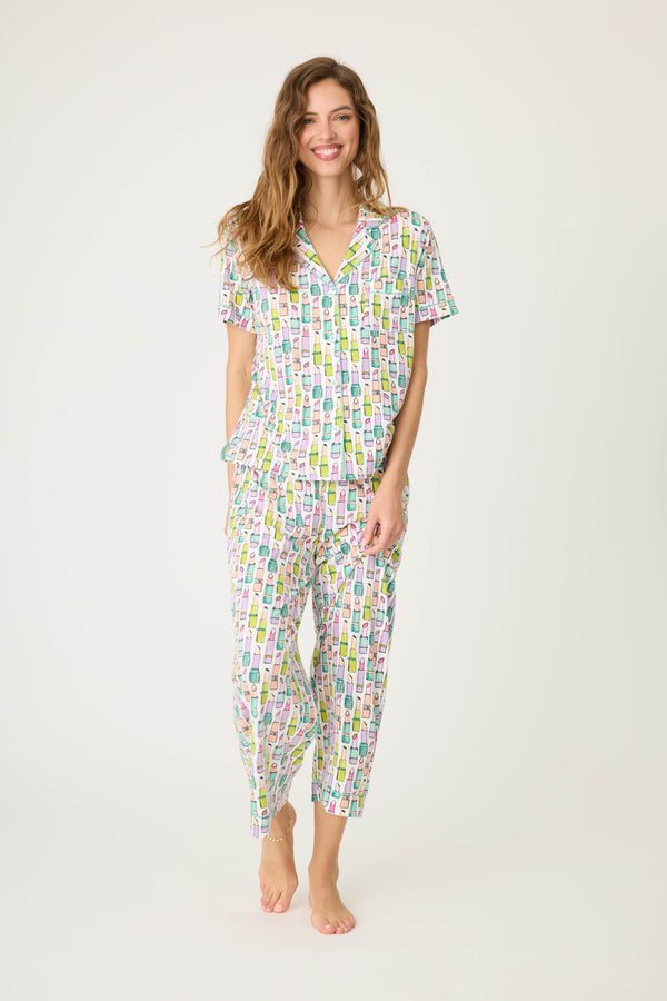 p.j. salvage Whimsy Lipstick Cropped PJ Set