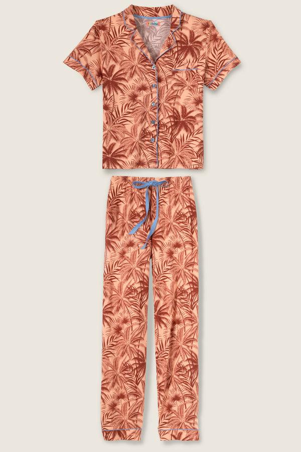 P.j. Salvage Whimsy Palm PJ Set