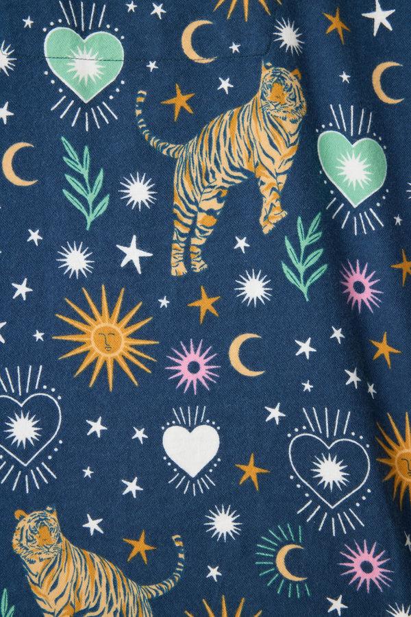 P.j. Salvage Wild At Heart 3-Piece Flannel PJ Set
