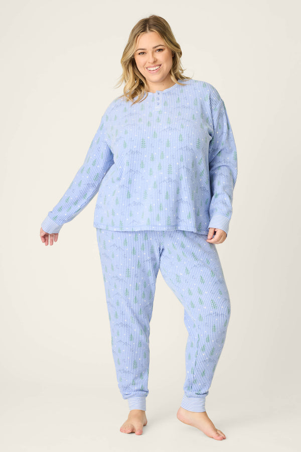 P.j. Salvage Ski Jammie Classics Mountain Dreams Plus Size PJ Set