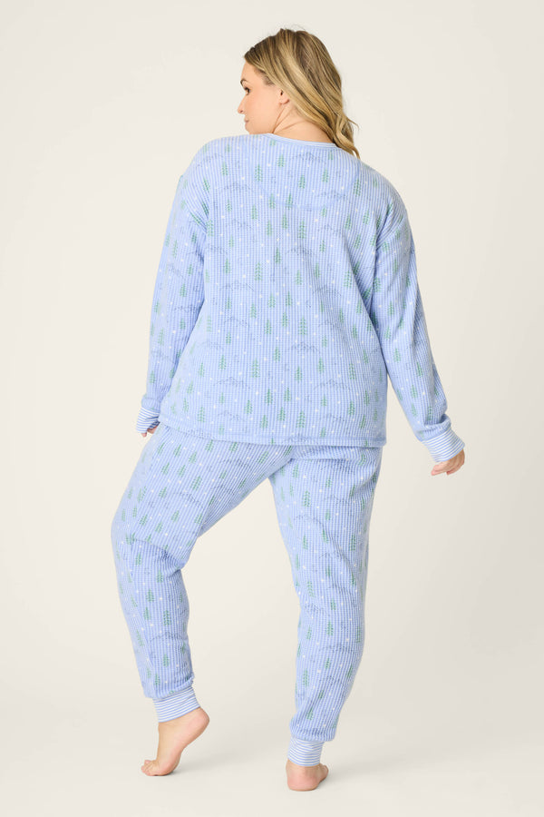 P.j. Salvage Ski Jammie Classics Mountain Dreams Plus Size PJ Set
