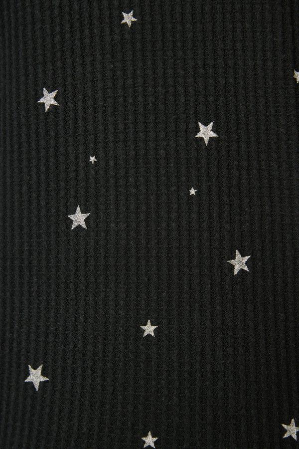 P.j. Salvage Ski Jammie Classics Starlight Starbright Black PJ Set