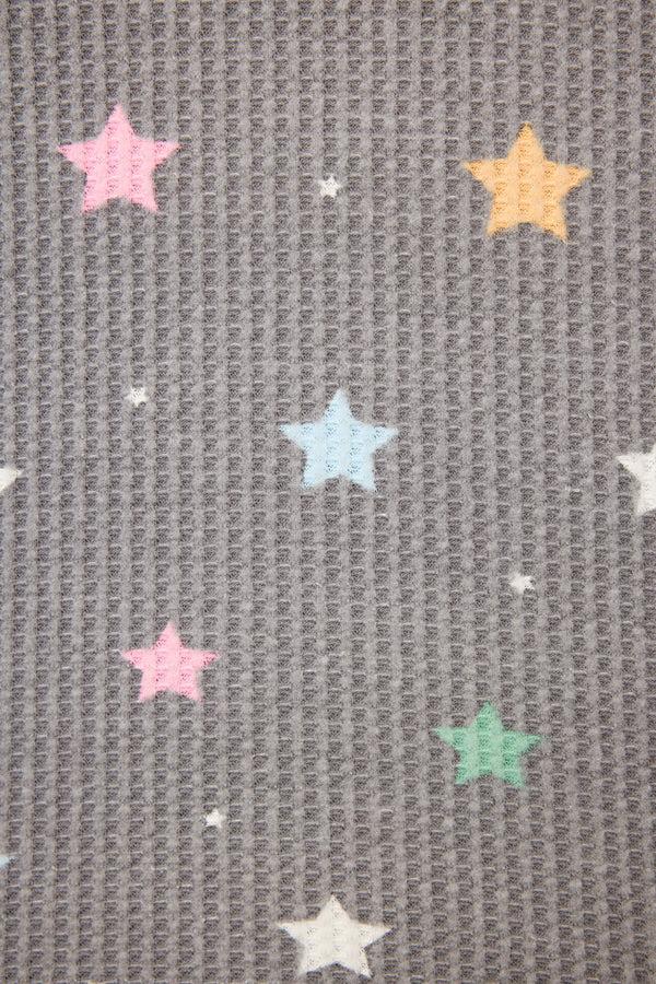 P.j. Salvage Ski Jammie Classics Starlight Starbright Charcoal PJ Set