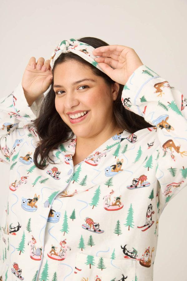 P.j. Salvage Sleigh All Day 3-Piece Plus Size Flannel PJ Set