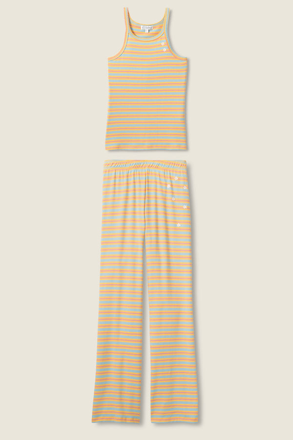 P.j. Salvage Sunshine On My Mind Multi-Striped Lounge Set