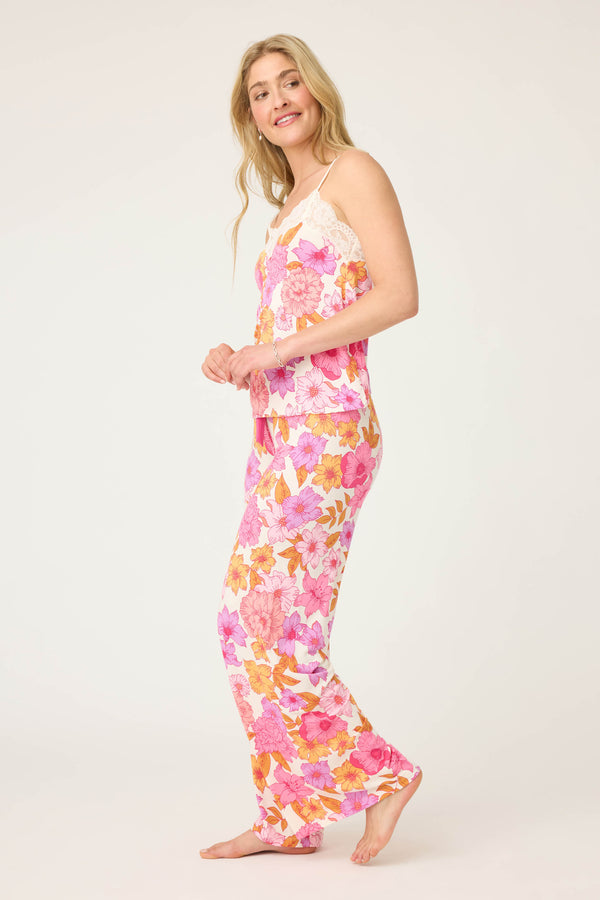 P.j. Salvage Sweet Dreams Floral Print Modal Lounge Set