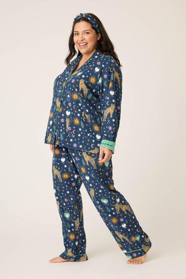 P.j. Salvage Wild At Heart 3-Piece Plus Size Flannel PJ Set