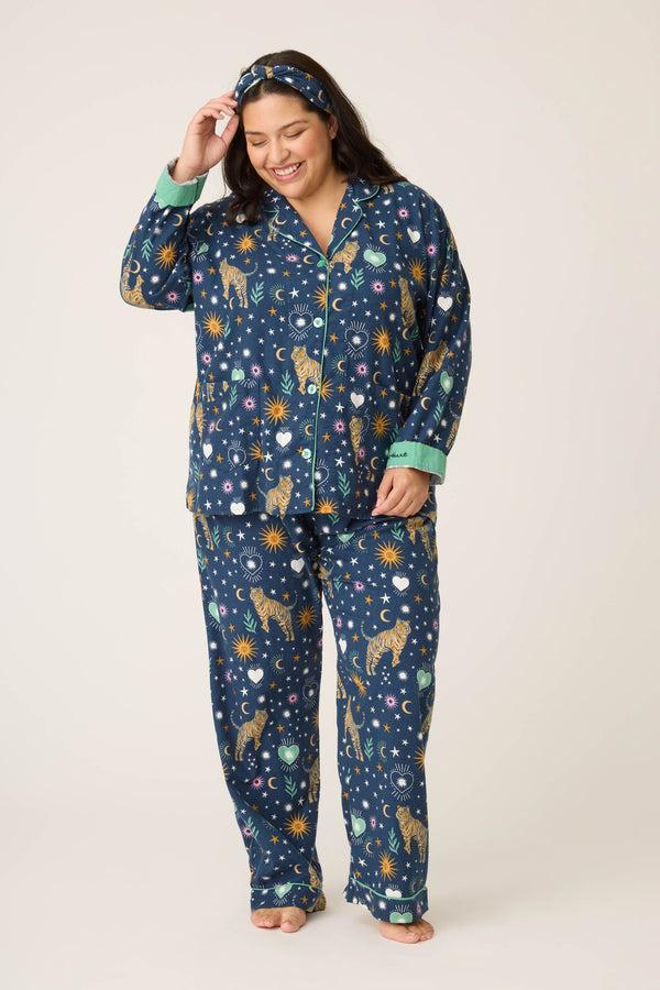 p.j. salvage Wild At Heart 3-Piece Plus Size Flannel PJ Set