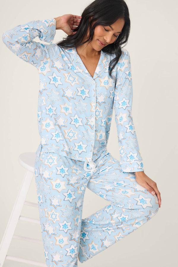 P.j. Salvage You Had Me At Shalom Cookie Print PJ Set