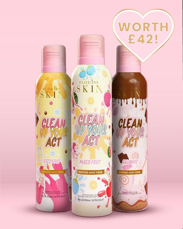 p.louise P. Louise Clean Up Your Act Whipped Body Foam Trio