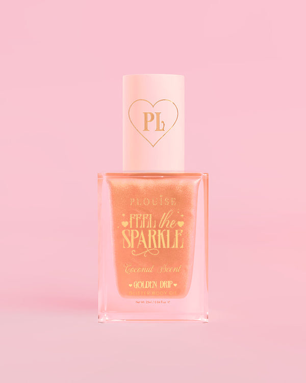 P.louise P.Louise Feel The Sparkle Diamond Glitter Body Oil - Golden Drip