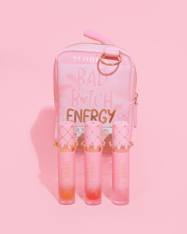 P.louise P.Louise Gloss Boss Stay Shining Lip Oil Trio & Bag