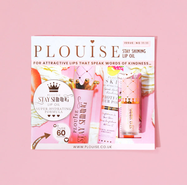 p.louise P.Louise Mini Stay Shining Lip Oil Magazine - Strawberries & Cream