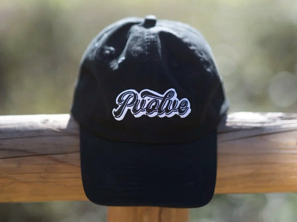 P.volve Black Retro Baseball Hat
