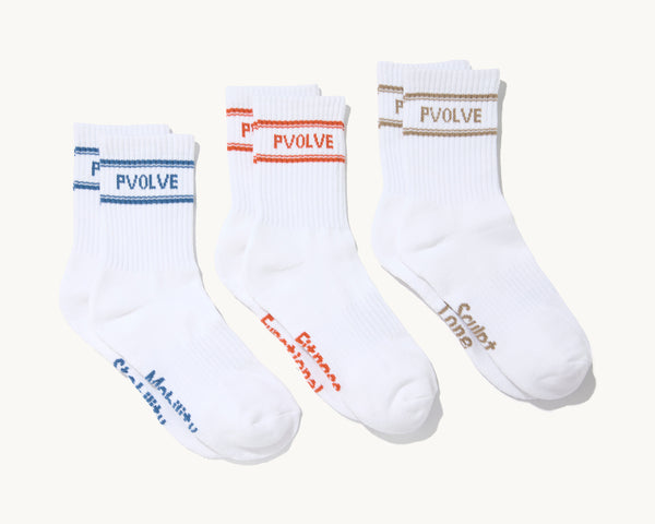 p.volve Pvolve Striped Ankle Socks (3 Pack)
