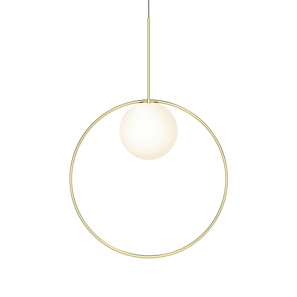 pablo designs Bola Halo Pendant Brass