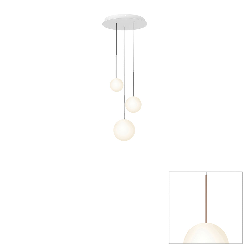Pablo Designs Bola Sphere Chandelier Chrome