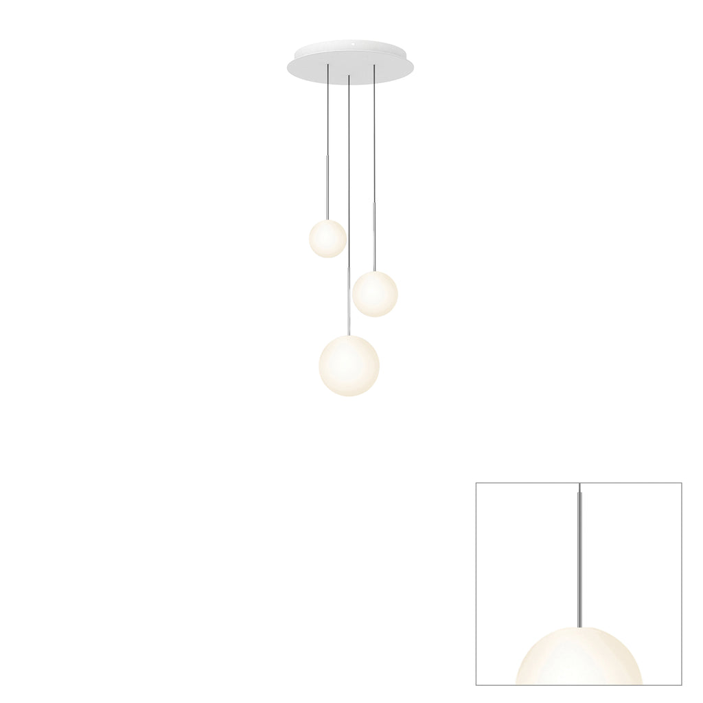 Pablo Designs Bola Sphere Chandelier Chrome