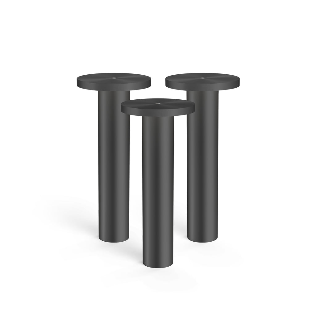Pablo Designs Luci Table 3 Pack Satin Aluminum