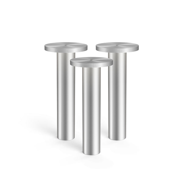 pablo designs Luci Table 3 Pack Satin Aluminum