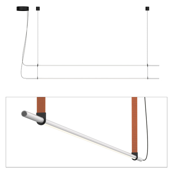 pablo designs T.O Pendant 2 Stack Burnt Orange