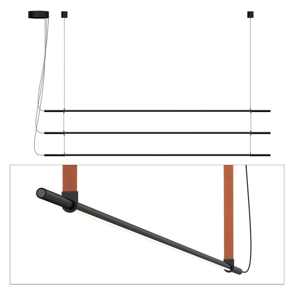 Pablo Designs T.O Pendant 3 Stack Burnt Orange