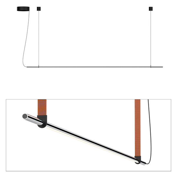 pablo designs T.O Pendant Burnt Orange