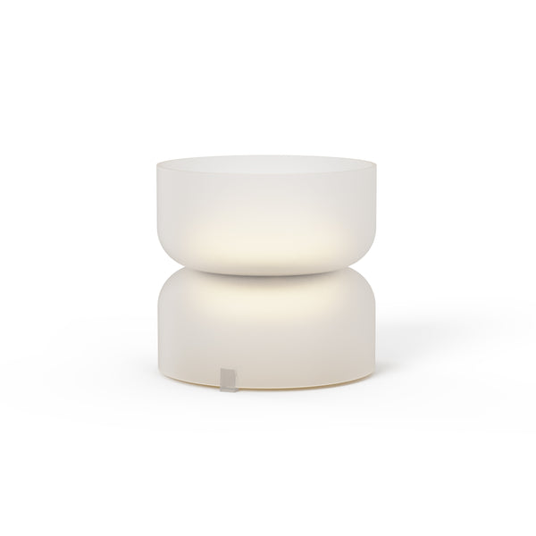 pablo designs Totem Table Mini Etched White