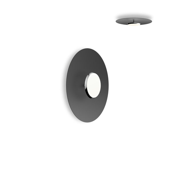 pablo designs Sky Dome Flush Metal Polished Aluminum + Black