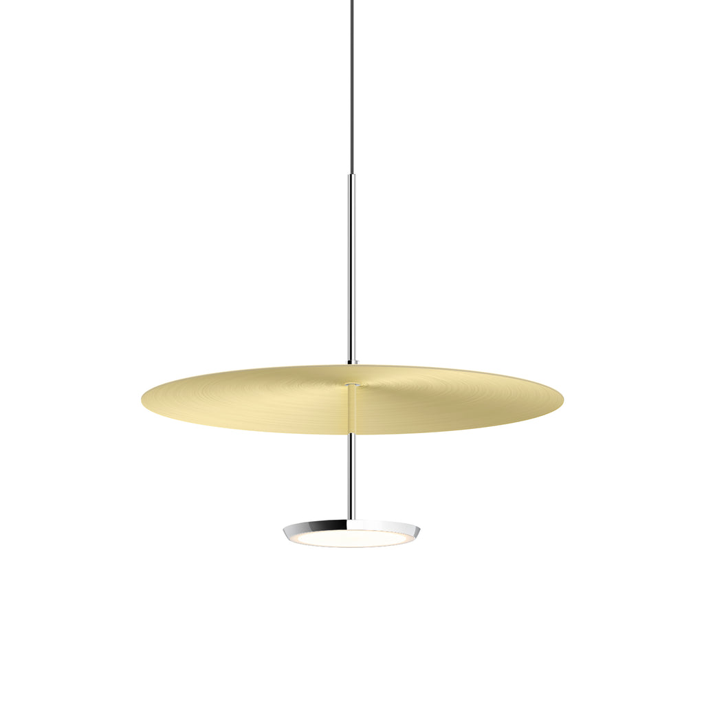 Pablo Designs Sky Dome Metal Polished Aluminum + White
