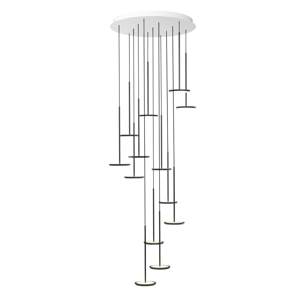 Pablo Designs Sky Solo Chandelier Polished Aluminum