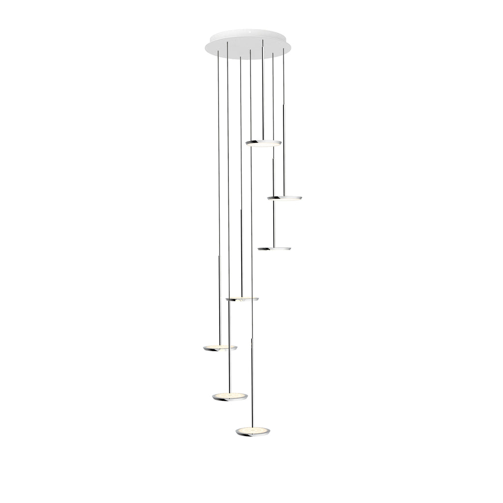 Pablo Designs Sky Solo Chandelier Polished Aluminum