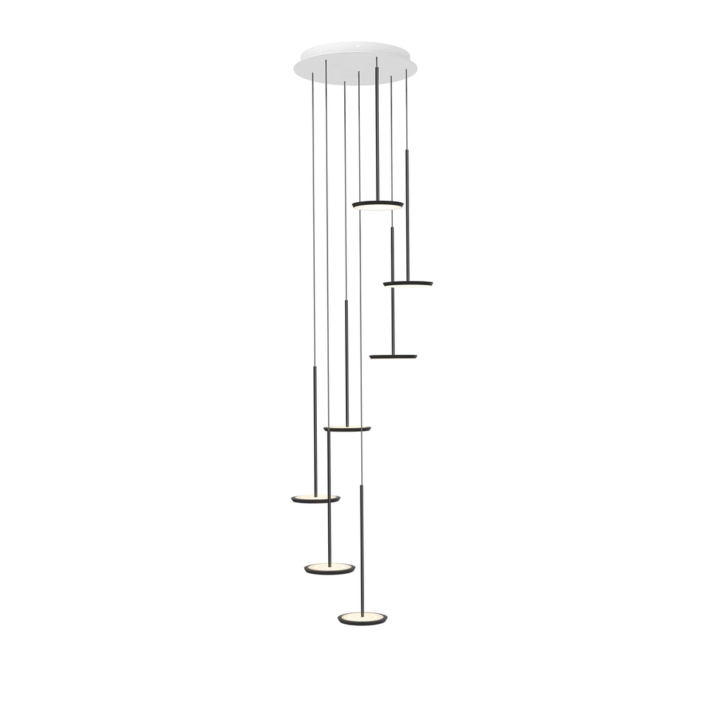 Pablo Designs Sky Solo Chandelier Polished Aluminum