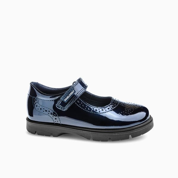 pablosky Bailarinas de Niña color Marino con Cierre adherente 360229