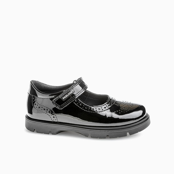 pablosky Bailarinas de Niña color Negro con Cierre adherente 360219