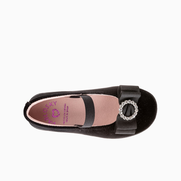 Pablosky Bailarinas De Niña Color Negro Con Elástico 361417