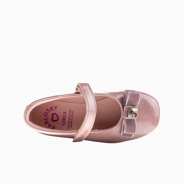 Pablosky Bailarinas De Niña Pablosky Color Rosa De Piel Con Cierre Adherente 357179