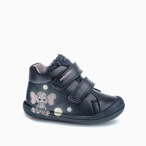 pablosky Botas de Bebé Niña color Marino con Cierre adherente 061225