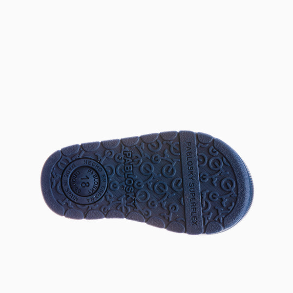 Pablosky Botas De Bebé Niña Pablosky Color Azul De Piel Con Cierre Adherente 045227