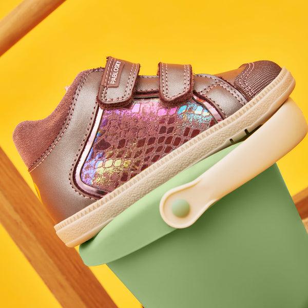 Pablosky Botas De Bebé Niña Pablosky Color Rosa De Piel Con Cierre Adherente 047460