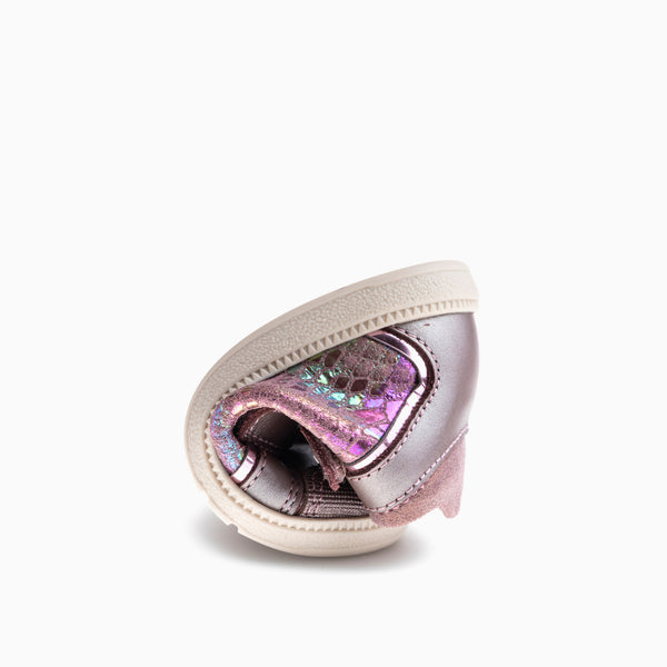 Pablosky Botas De Bebé Niña Pablosky Color Rosa De Piel Con Cierre Adherente 047460