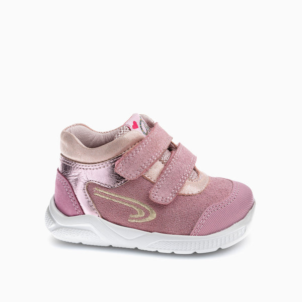 pablosky Botas de Bebé Niña Pablosky color Rosa de Piel con Cierre adherente 047878