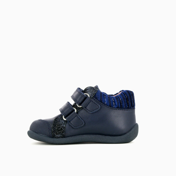 Pablosky Botas De Bebé Niña StepEasy 019220 De Piel Color Azul Marino