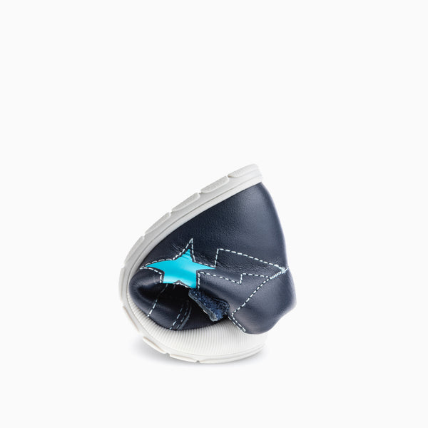 Pablosky Botas De Bebé Niño Pablosky Color Azul De Piel Con Cierre Adherente 045222