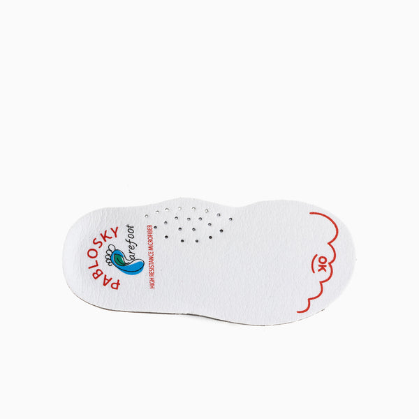 Pablosky Botas De Bebé Niño Pablosky Color Blanco De Leader-tech Con Cierre Adherente 047902