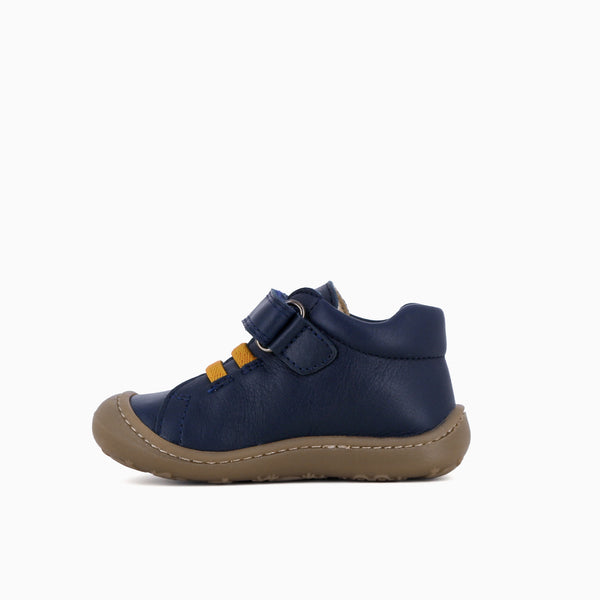 Pablosky Botas De Bebé Niño StepEasy 017920 De Piel Color Azul Marino