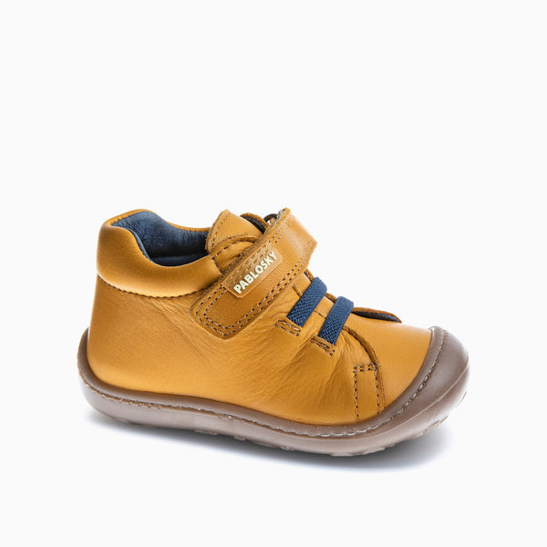 pablosky Botas de bebé niño StepEasy 017980 de piel color amarillo